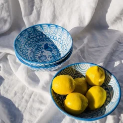Medium Bowl With Hand Painted Designs