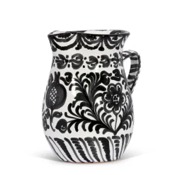 Medium Pitcher With Hand Painted Designs