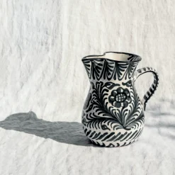 Medium Pitcher With Hand Painted Designs