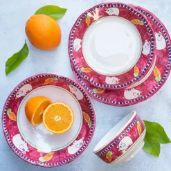 Melamine Campagna Four-Piece Place Setting