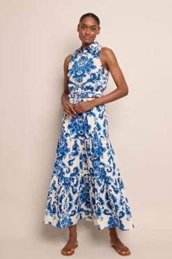 Melanie Skirt in Fiore Evening Blue