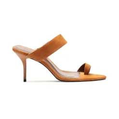 Melina Suede Sandal in Cuoio Brown