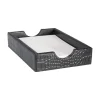 Memo Tray in Crocodile Embossed Leather