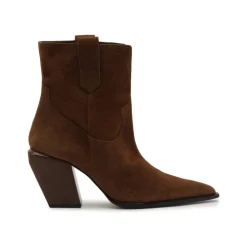 Memphis Suede Bootie in Pecan Brown