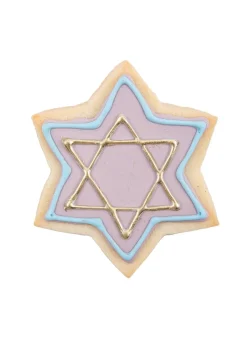Menorah & Star of David Sugar Cookies, Set of 6