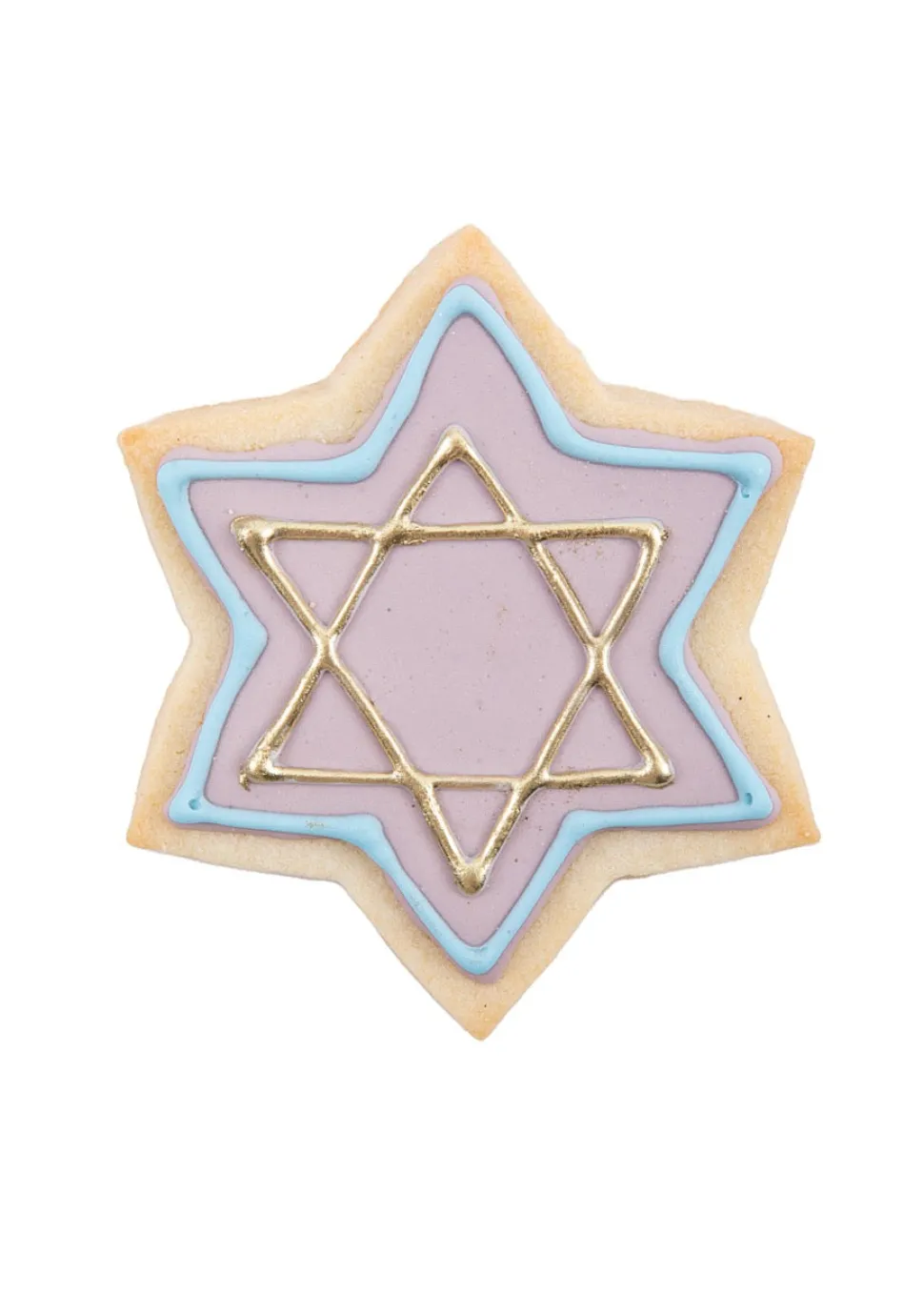 Menorah & Star of David Sugar Cookies, Set of 6