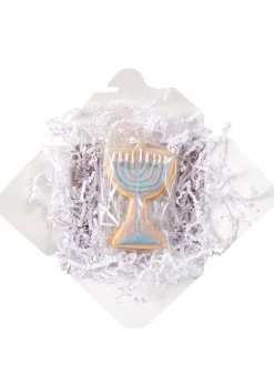 Menorah & Star of David Sugar Cookies, Set of 6
