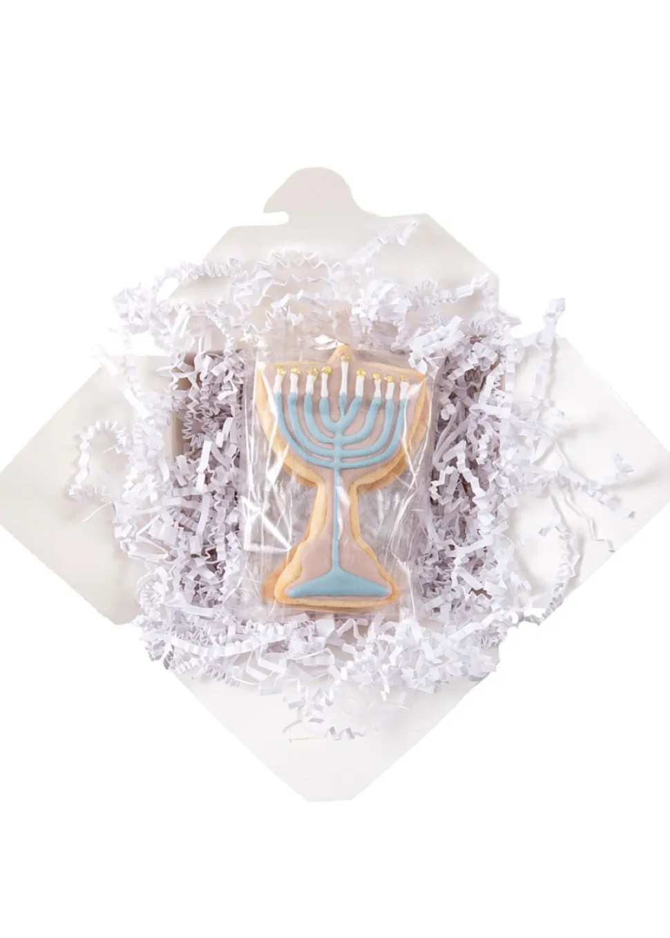 Menorah & Star of David Sugar Cookies, Set of 6