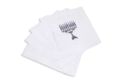 Menorah Cocktail Napkins, Set of 4