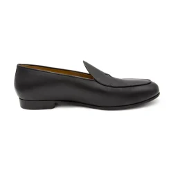 Men’s Black Leather Milano Loafer