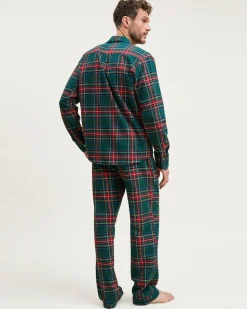 Men’s Brushed Twill Pajama Set in Kensington Tartan