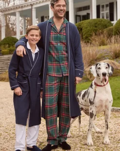 Men’s Brushed Twill Pajama Set in Kensington Tartan