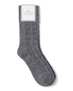 Men’s Cashmere Socks in Dark Grey