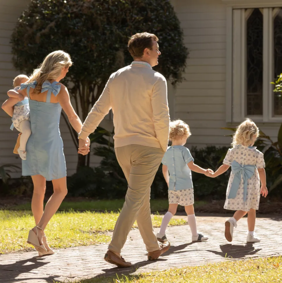 Men's Christopher Crewneck in Pink Sand