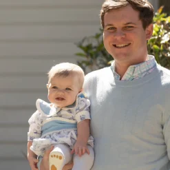 Men's Christopher Crewneck in Bailey's Bay Blue