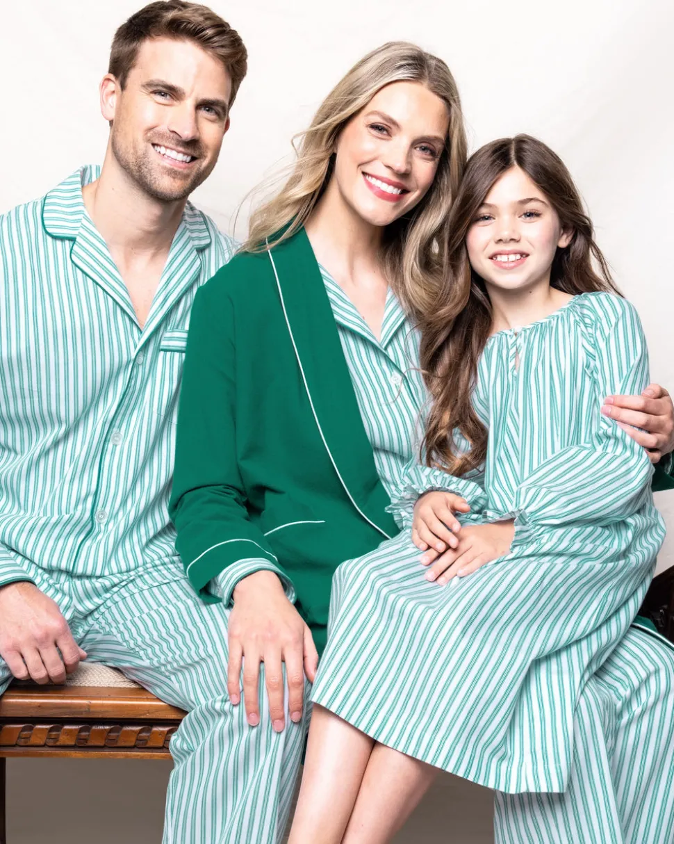 Men’s Emerald Ticking Pajama Set