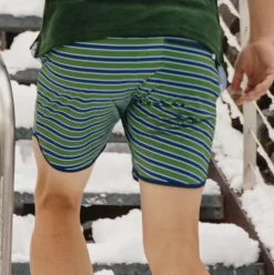Mens Evergreen Stripe Boardie