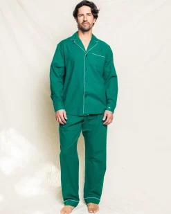 Men’s Forest Green Classic Flannel Pajama Set