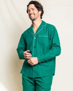 Men’s Forest Green Classic Flannel Pajama Set