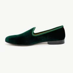 Men's Green Velvet Slipper II