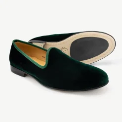 Men's Green Velvet Slipper II