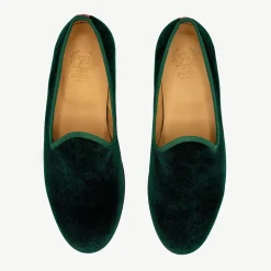 Men's Green Velvet Slipper II