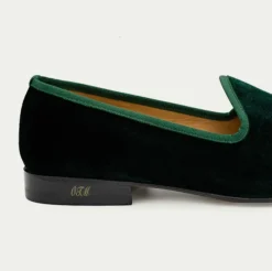 Men's Green Velvet Slipper II