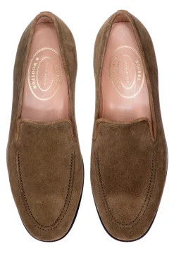 Men's Khaki Loden Suede Venetian