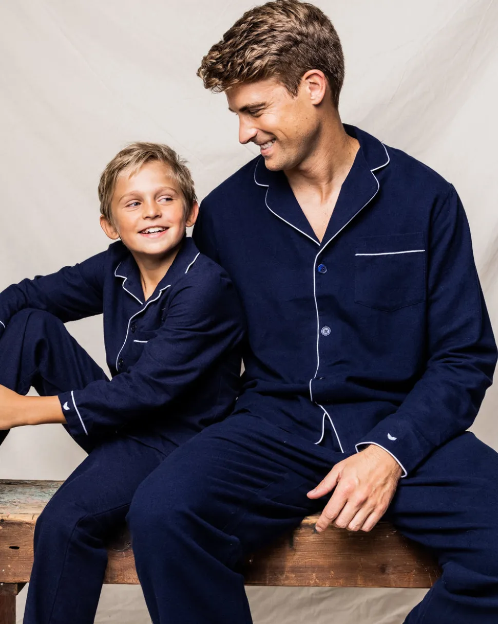 Men’s Navy Classic Flannel Pajama Set