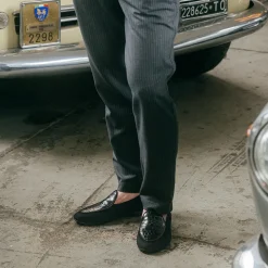 Men's Navy Croc Milano Loafer