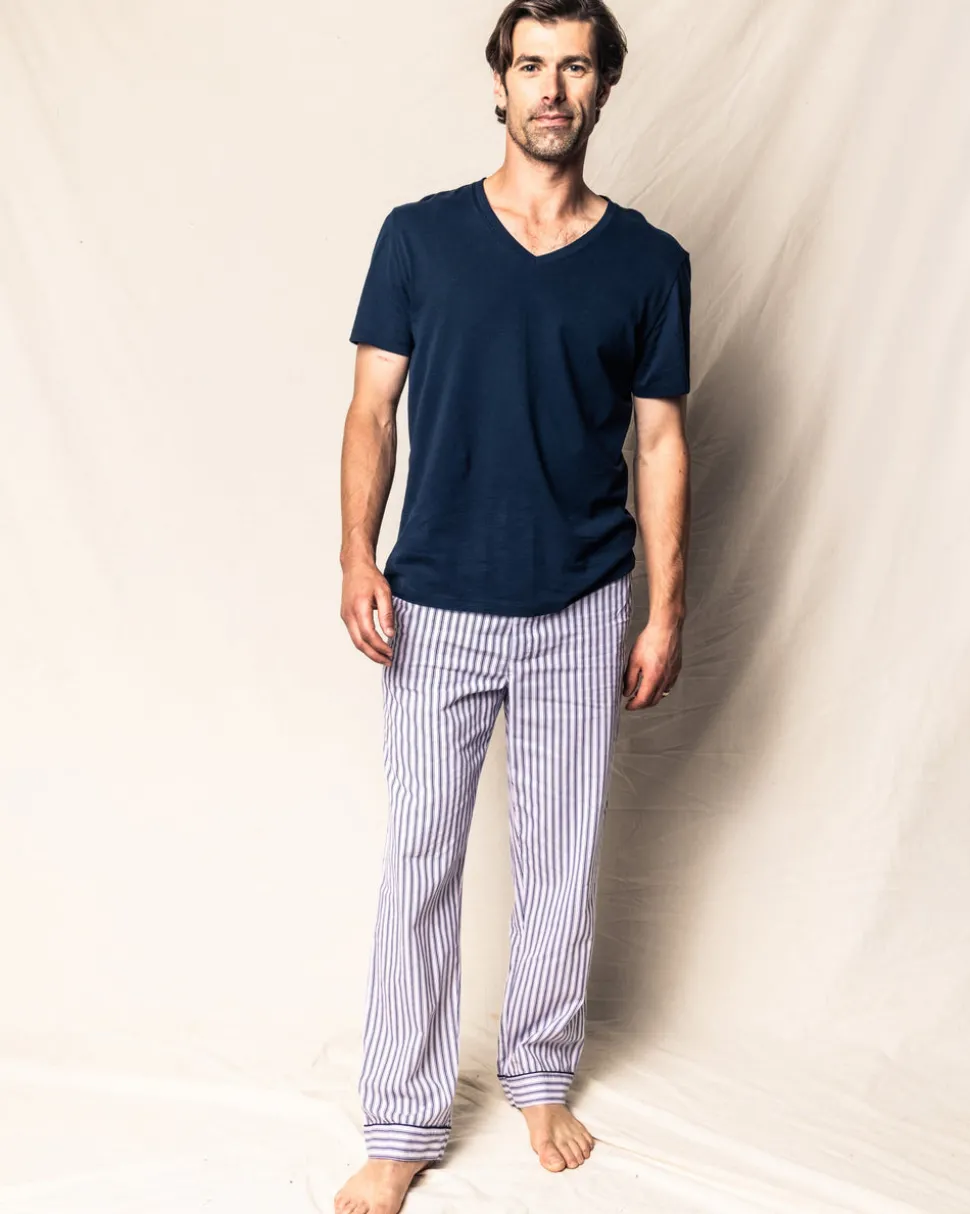 Men’s Navy French Ticking Pants