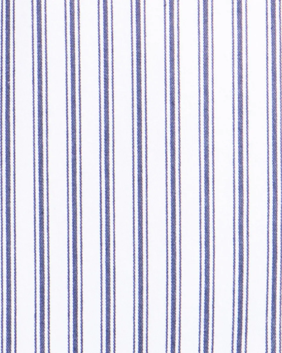 Men’s Navy French Ticking Pajama Set