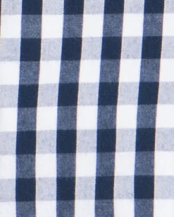 Men’s Navy Gingham Robe