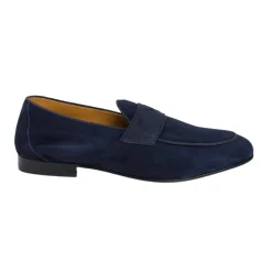 Men's Navy Suede Centesimo