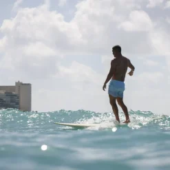 Men's Pacific Bue Stripe Classic Boardie