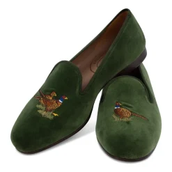 Men’s Pheasants Forest Velvet Slipper