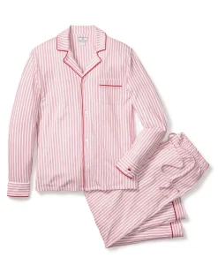 Men’s Pima Pajama Set in Antique Red Ticking