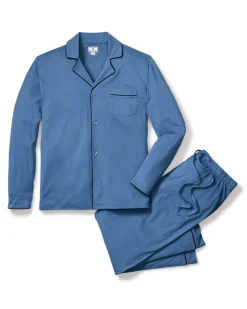 Men’s Pima Pajama Set in Mystique Blue