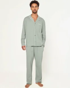 Men’s Pima Pajama Set in Sage