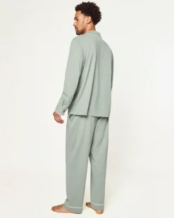Men’s Pima Pajama Set in Sage
