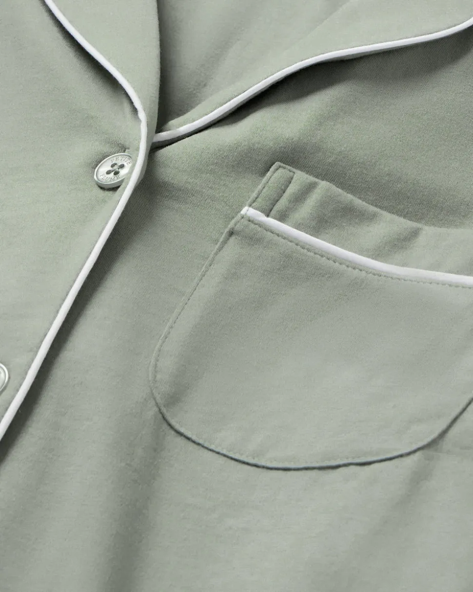 Men’s Pima Pajama Set in Sage