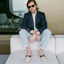 Men's Sandstone Suede Barca Yacht Loafer