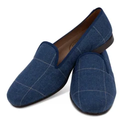 Men’s Sartorial Navy Tweed Slipper