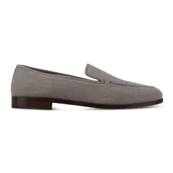 Men’s Split Gray Suede Venetian