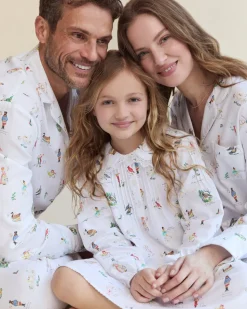 Men's Twill Pajama Set in 12 Days of Christmas