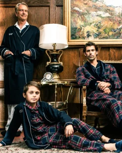 Men’s Windsor Tartan Velvet Robe