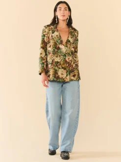 Meredith Blazer in Flora Floral Jacquard