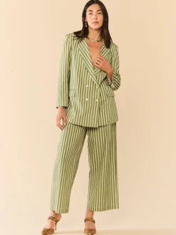 Meredith Blazer in Meadow Stripe