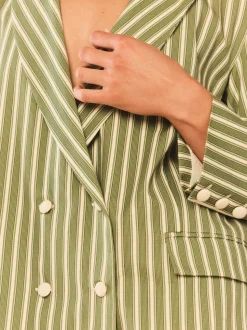 Meredith Blazer in Meadow Stripe