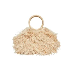 Merida Straw Fringe Tote Bag